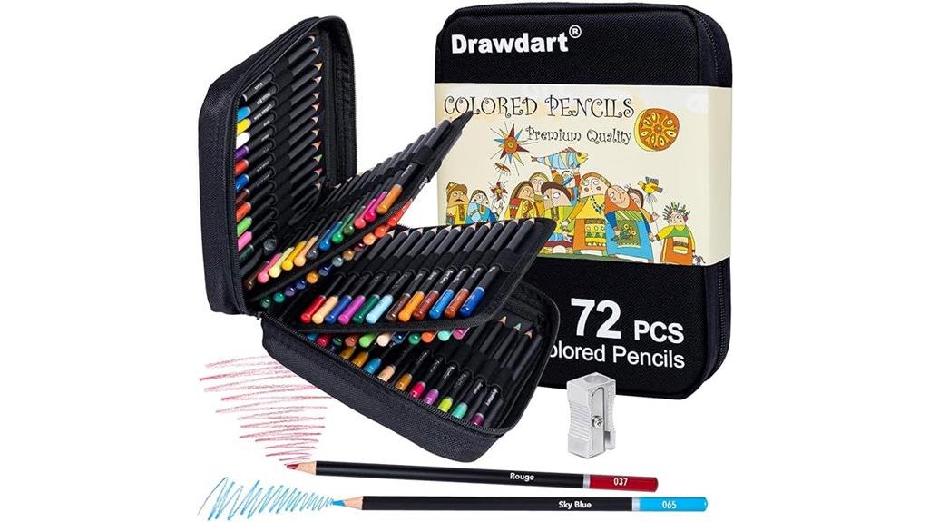 adult 72 color pencil set