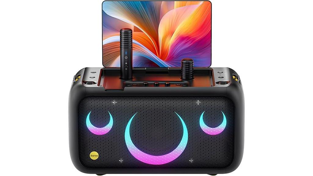 adult karaoke machine screen