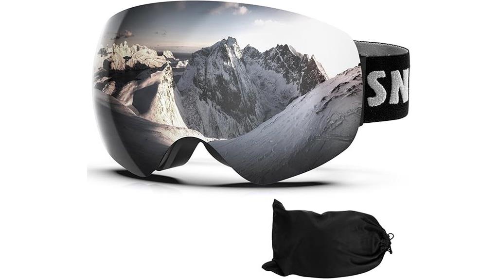 adult uv anti fog ski goggles