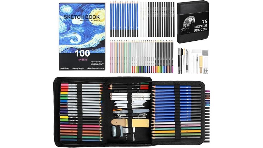 art supplies sketching kit