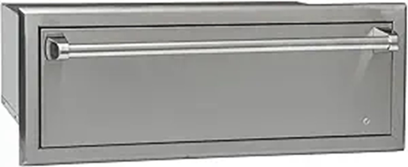 barbeque warming drawer
