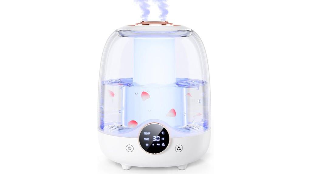 bedroom humidifier with smart timer