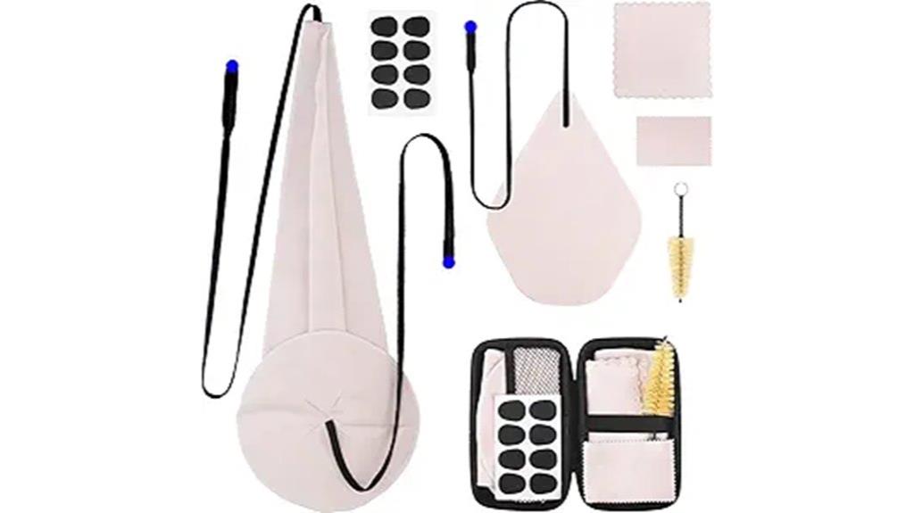 beige saxophone cleaning kit