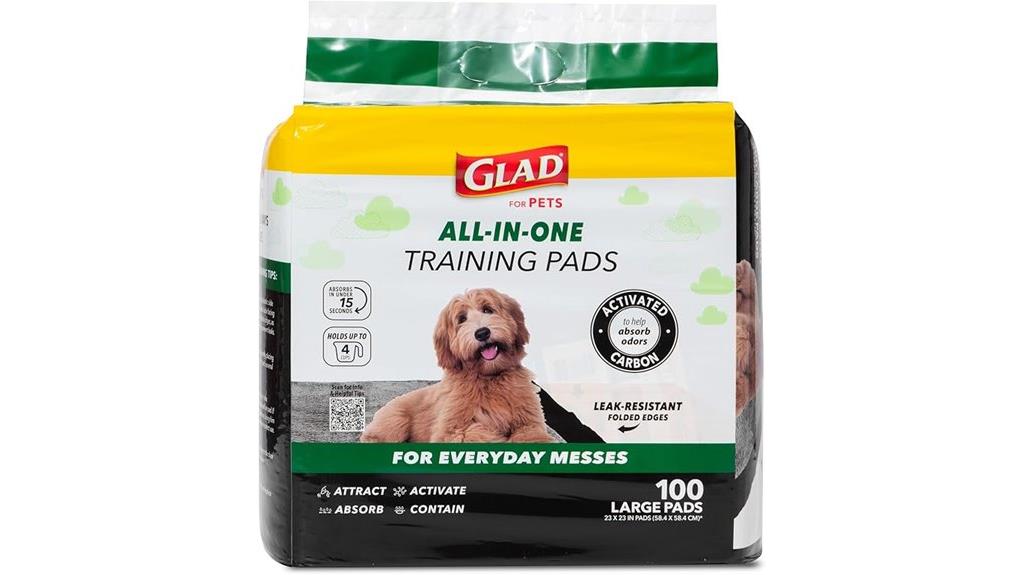 black charcoal puppy pads