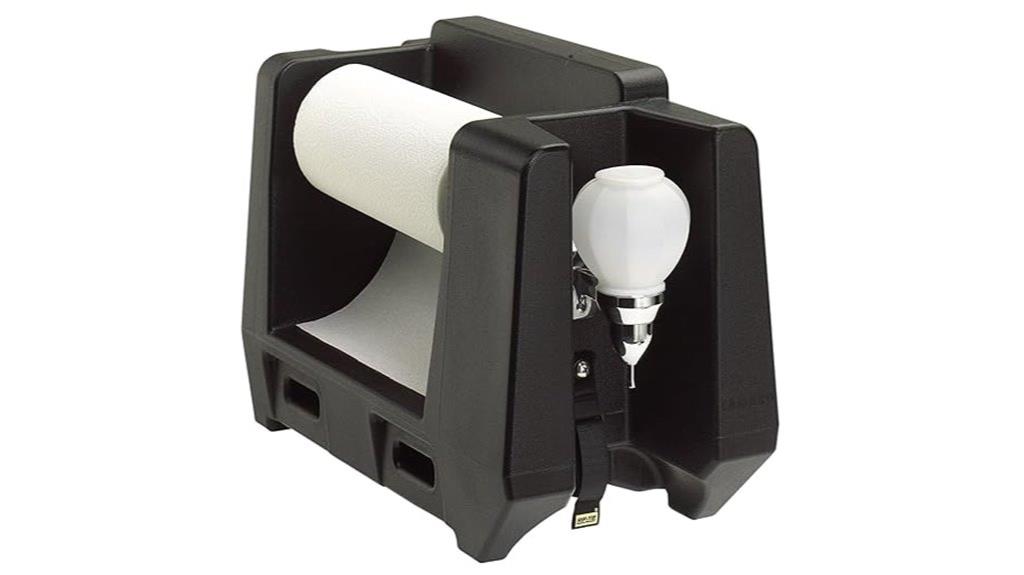 black handwashing station