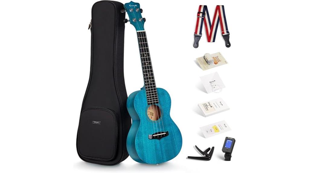 blue 23 inch ukulele kit