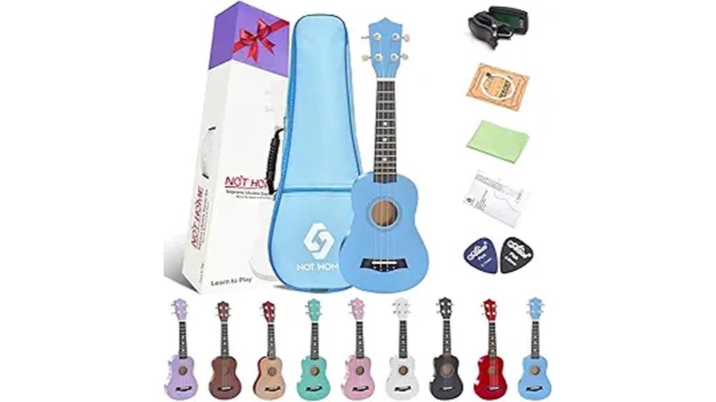 blue soprano ukulele pack