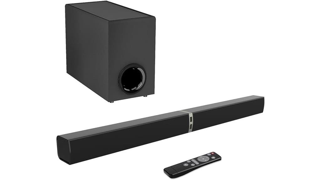 bluetooth sound bar with subwoofer
