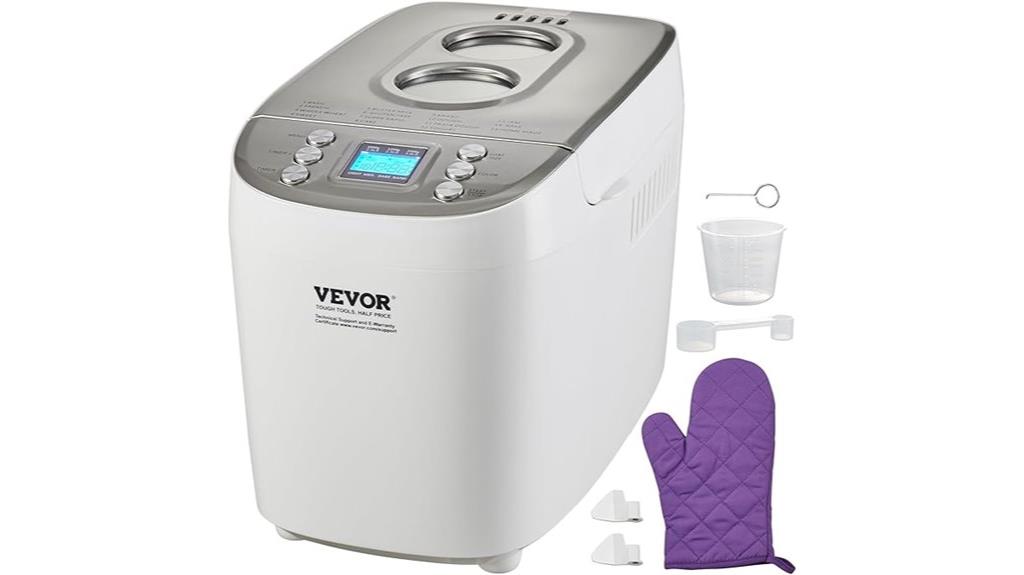 bread maker with 15 menus
