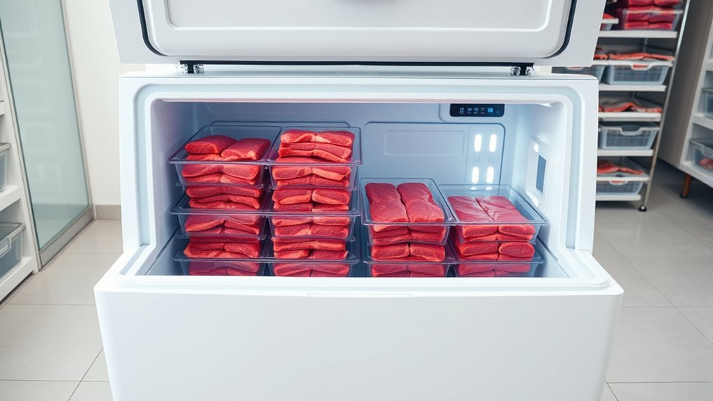 bulk halal meat storage