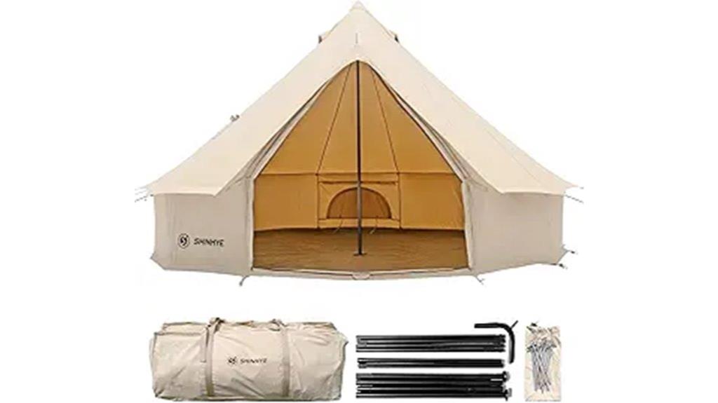 canvas bell tent for glamping