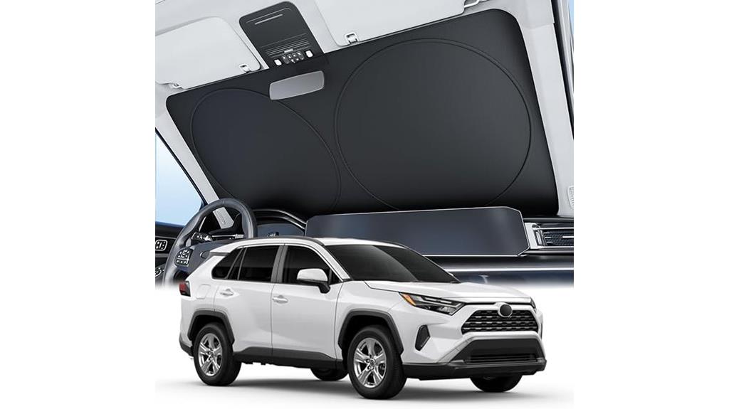 car sun shade storage
