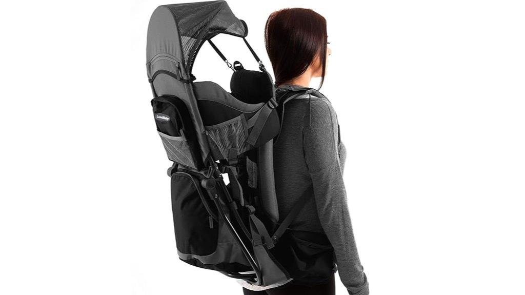 child hiking carrier with cover