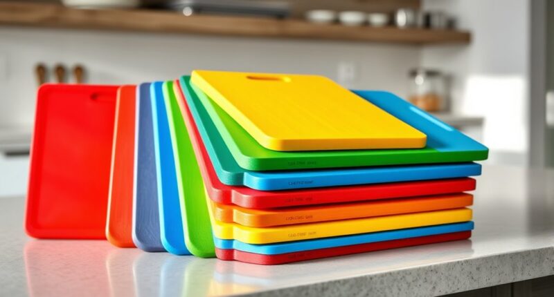 color coded cutting boards