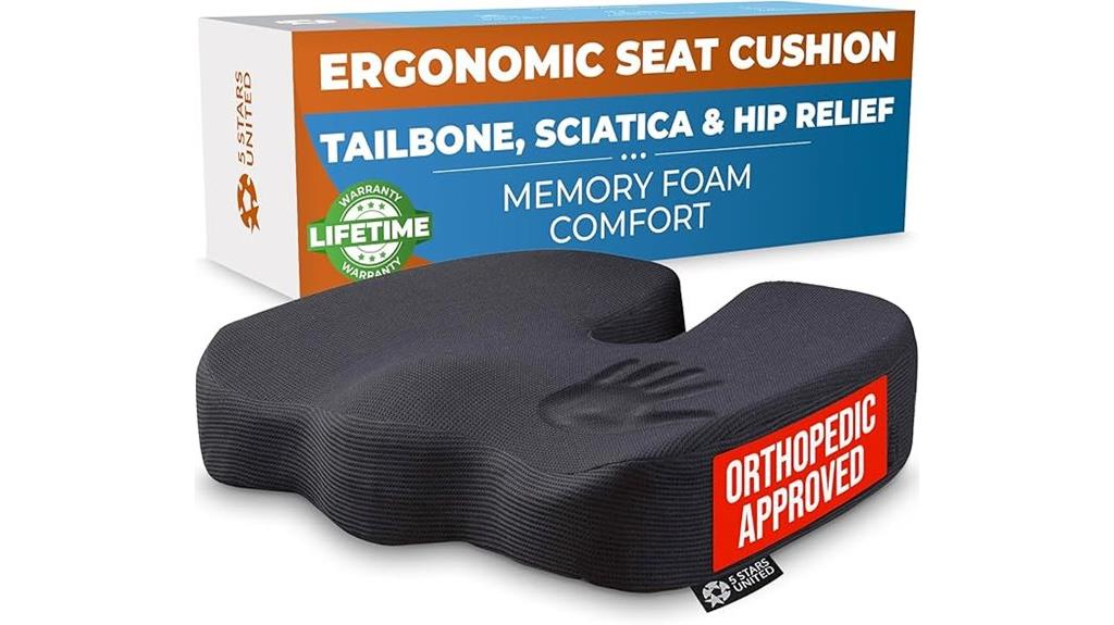 comfortable tailbone cushion