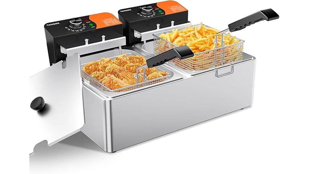 commercial fryer with baskets