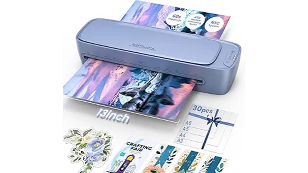 compact 13 inch laminator set