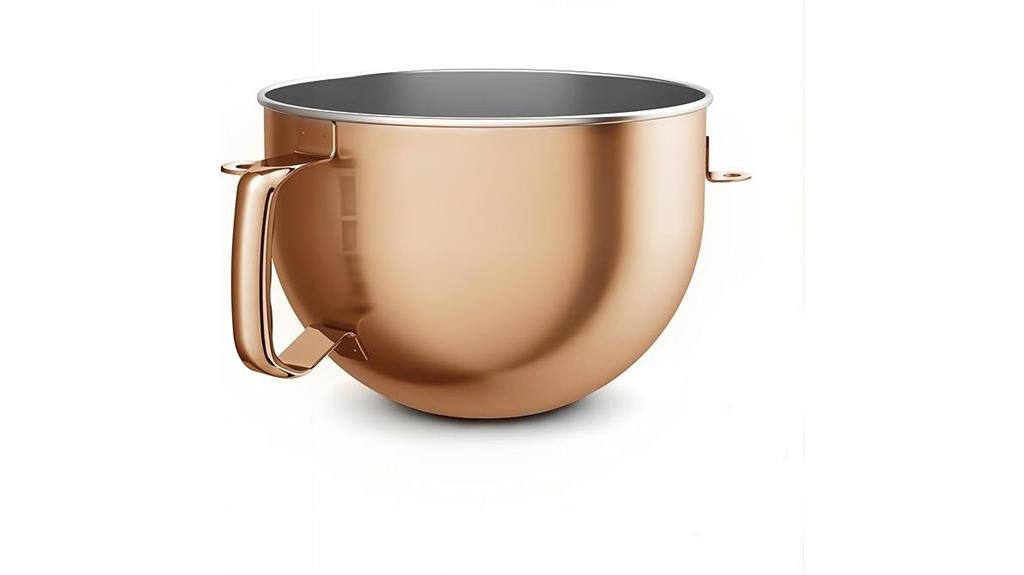 copper stainless steel mixing bowl