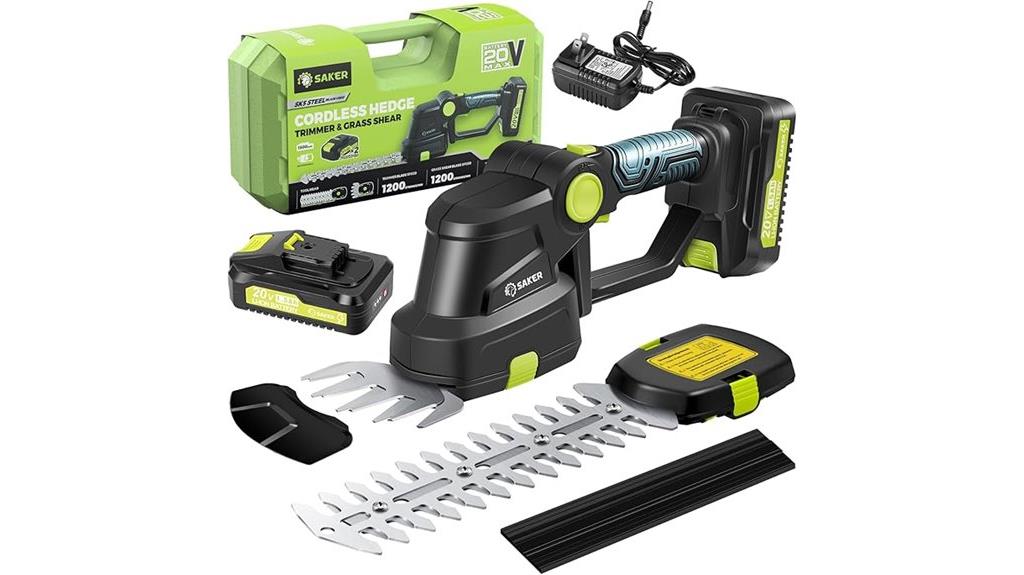 cordless hedge trimmer kit