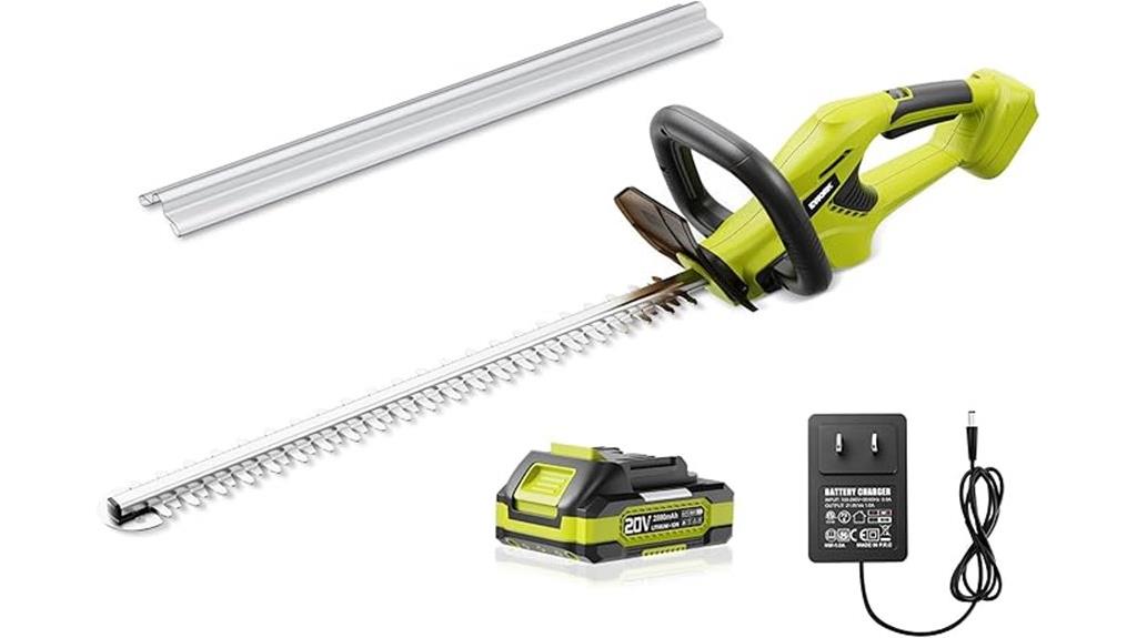cordless hedge trimmer set
