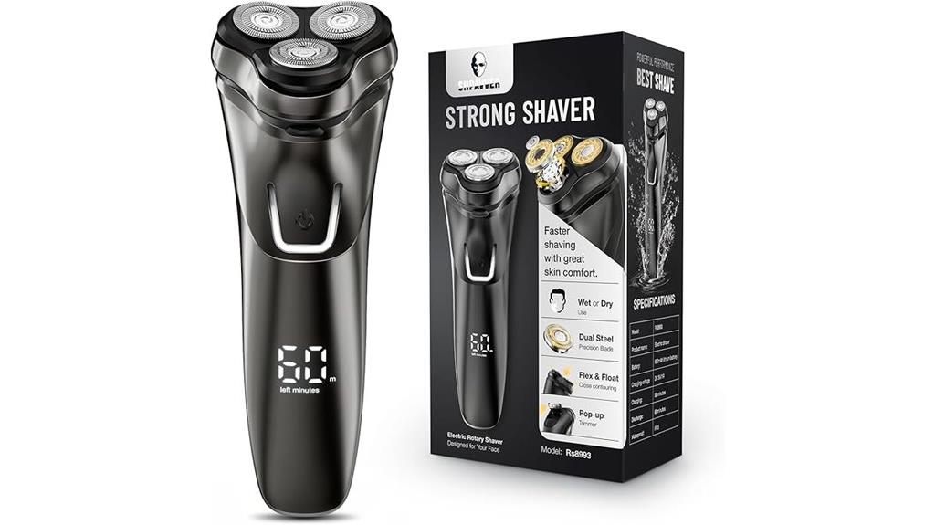 cordless wet dry rotary shaver