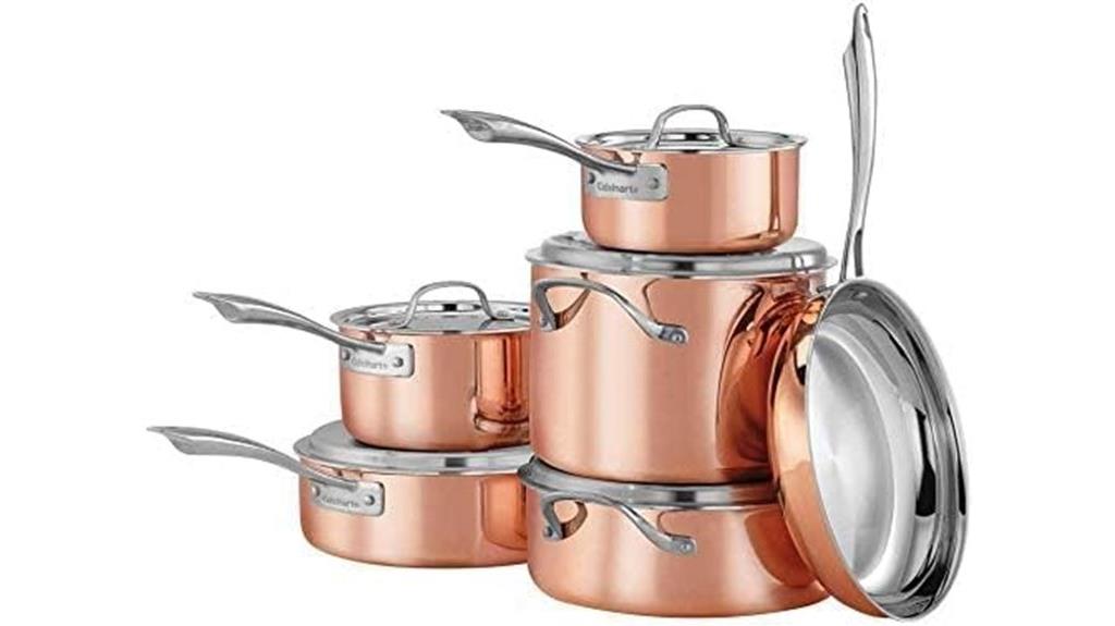 cuisinart copper tri ply