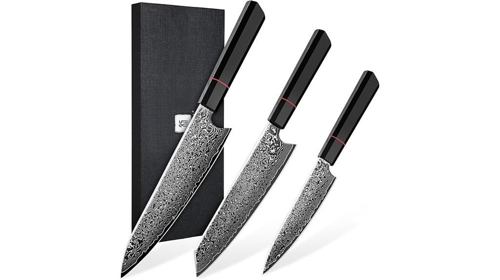 damascus japanese kitchen knives