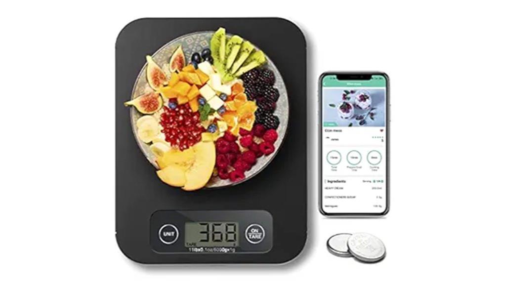 digital food scale with nutrition