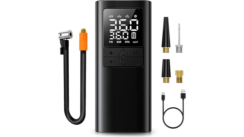 digital tire inflator features