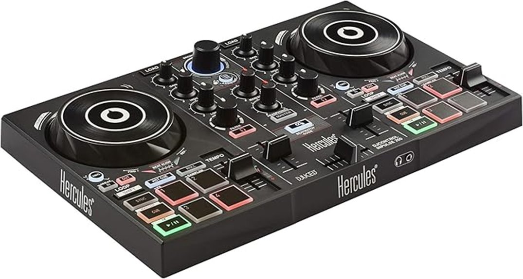 dj controller with sound card