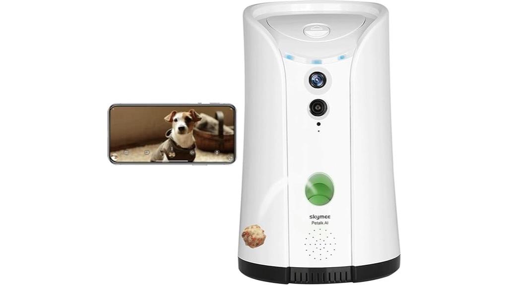 dog camera with treat dispenser