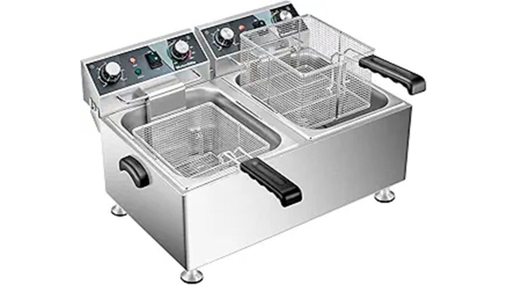 double basket 13 7 qt fryer