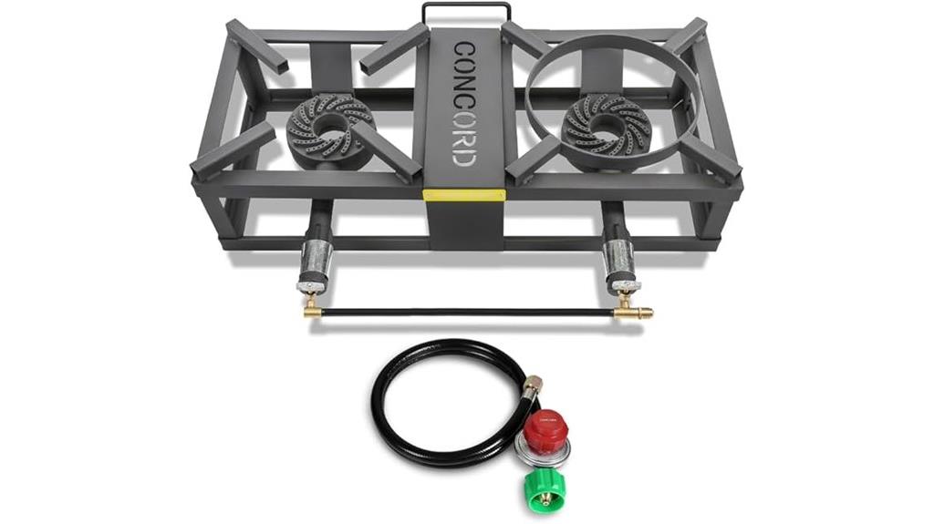 double propane outdoor burner