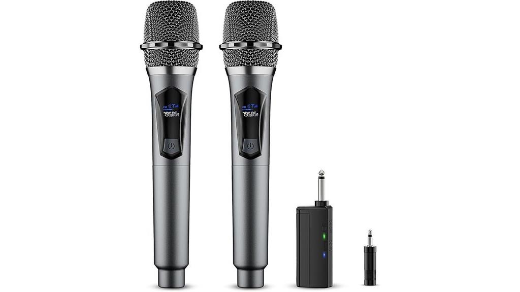 dual handheld wireless microphone
