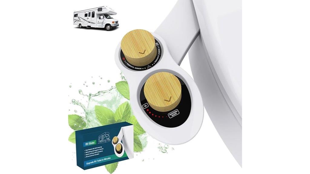 dual nozzle rv bidet