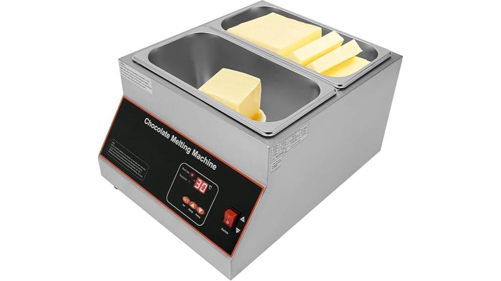 dual tank chocolate warmer
