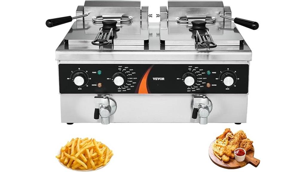 dual tank commercial fryer