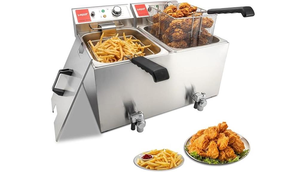 dual tank commercial fryer