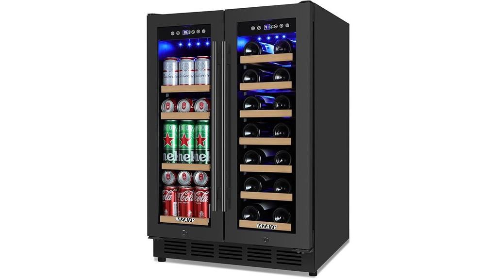 dual zone wine beverage cooler