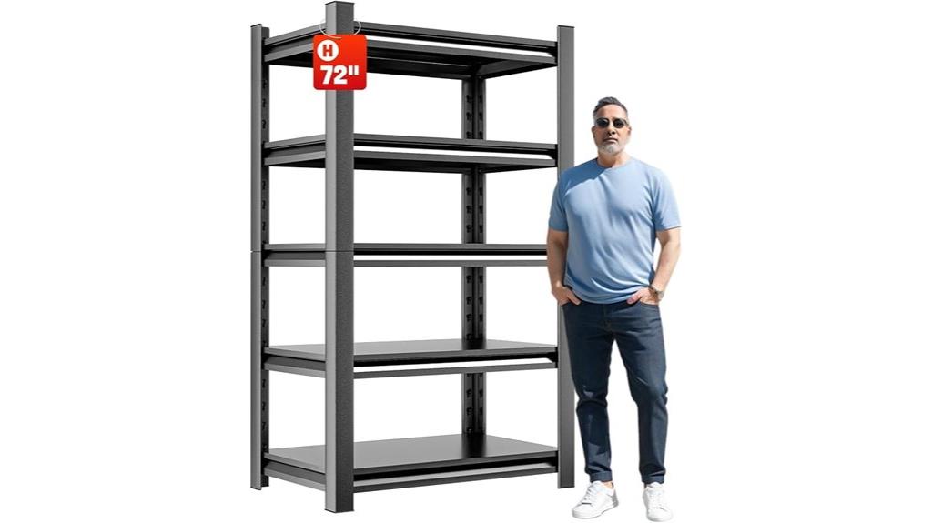 durable adjustable garage shelves