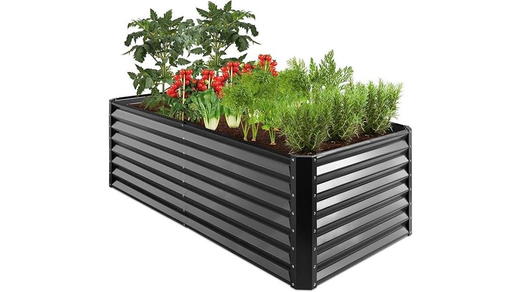 durable metal garden bed