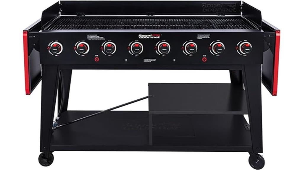 eight burner propane grill