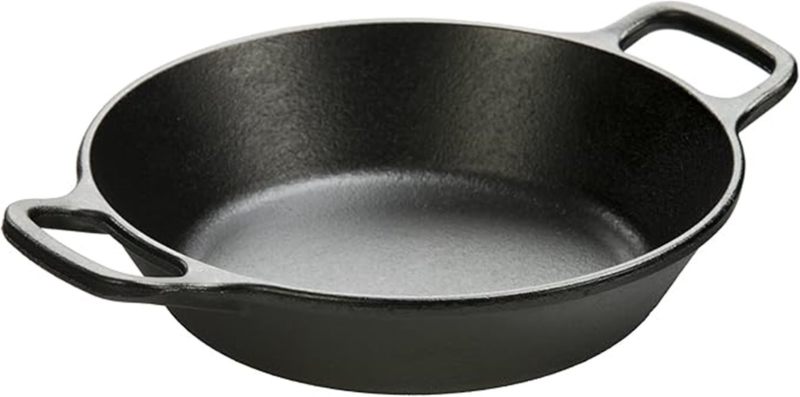 eight inch seasoned cast iron