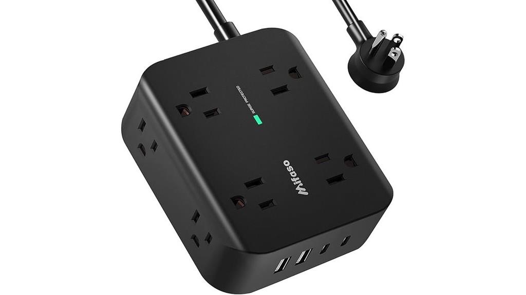eight outlet usb power strip