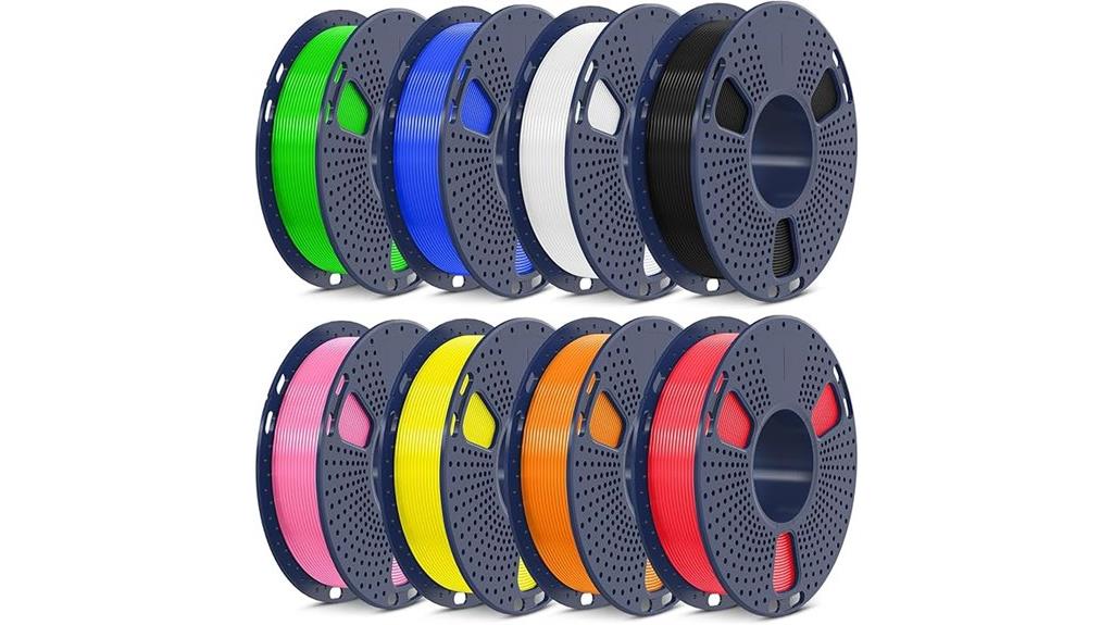 eight spools colorful variety