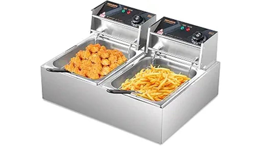electric fryer with baskets
