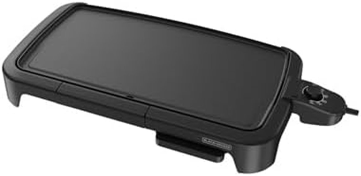 electric griddle eight servings