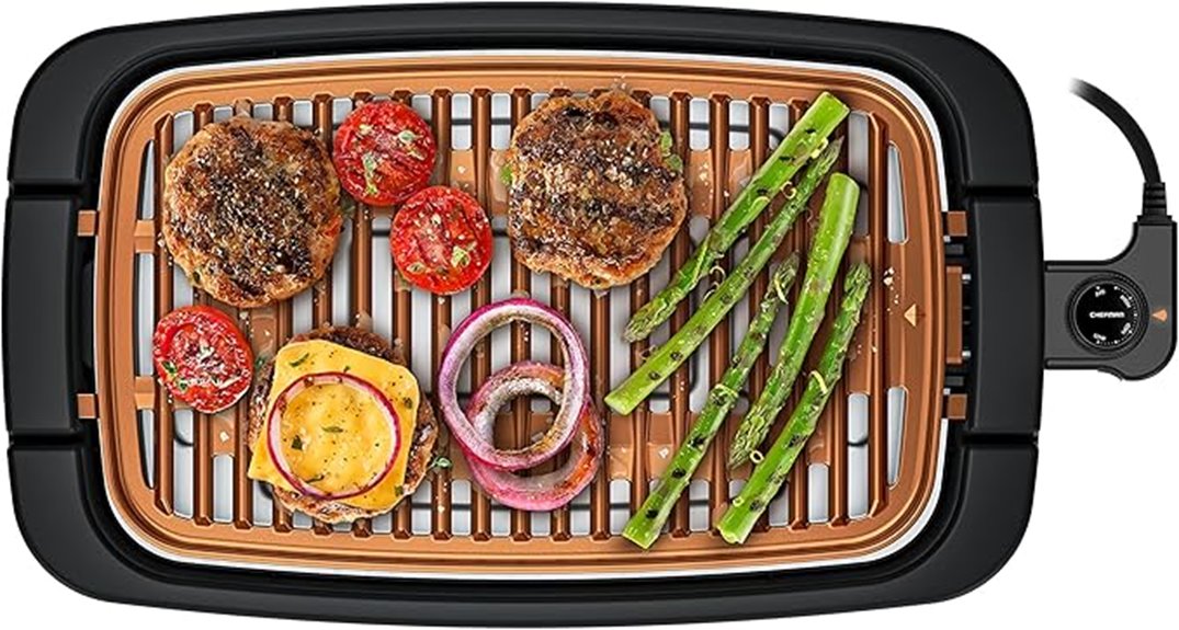 electric indoor smokeless grill