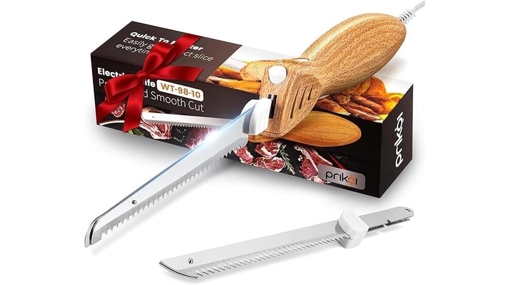 electric knife with ergonomic handle