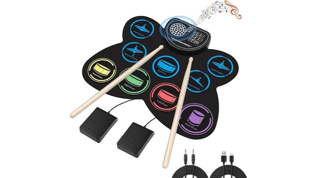 electronic drum pad with headphones